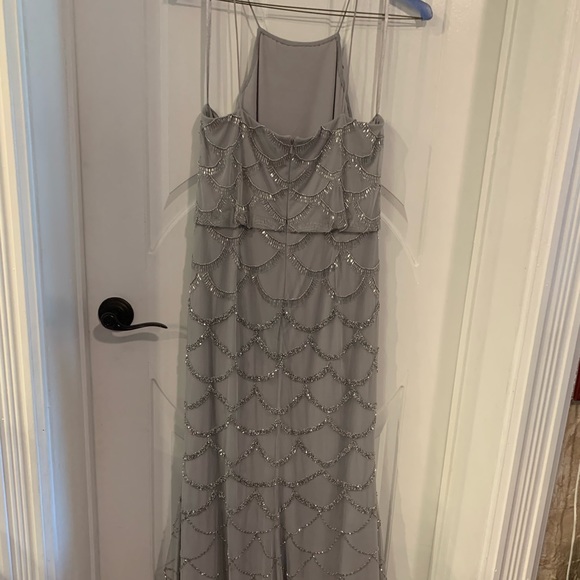 Adrianna Papell Evening Dress Beaded Scalloped - Picture 7 of 7